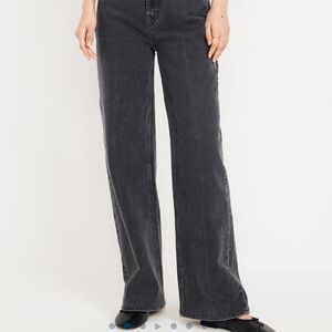 Old Navy Black Extra Hugh Rise Wide Leg Jeans
